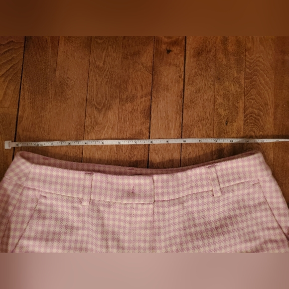 Weekend max mara lilac gingham ankle pants sz 10 - Picture 3 of 5